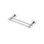 StilHaus VE06.2-08 Double Towel Bar, Chrome, 12 Inch, Made in Brass